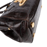 Vivienne Westwood Croc Embossed Leather Frame Bag Handbag