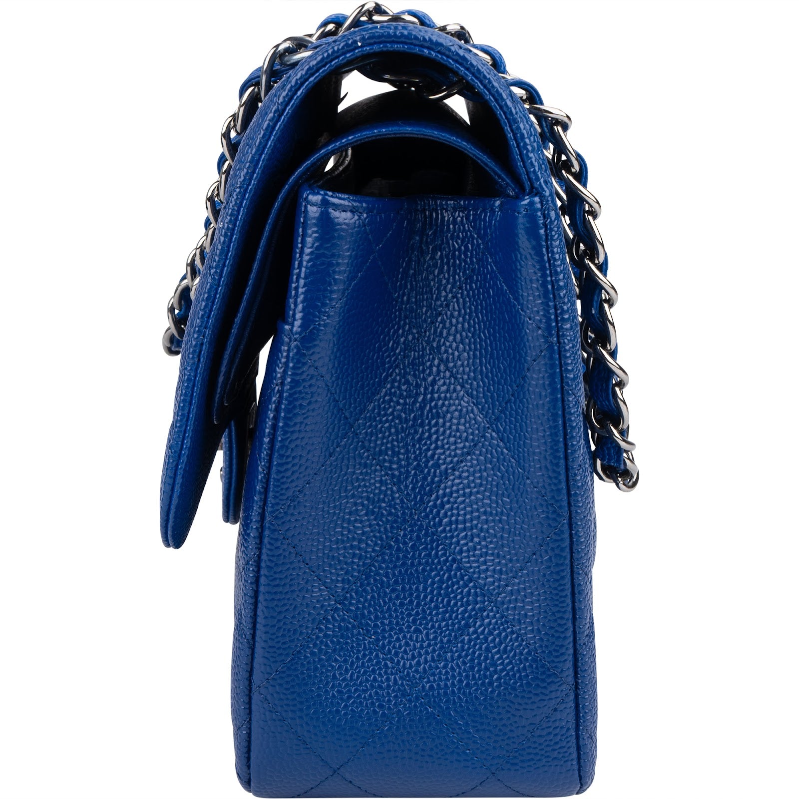 Chanel Quilted Caviar Leather Jumbo Double Flap Crossbody Bag xx maße / datacode, fehlende Ecken - vintageandkickz