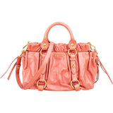 Miu Miu Vitello Lux Bow Small Crossbody Handbag