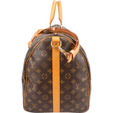 Louis Vuitton Monogram Canvas Keepall 55 Bandoulière Travel Bag