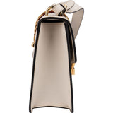 Gucci White Leather Sylvie Shoulder Bag