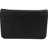 Chanel Camellia Embossed Wallet on Chain Crossbody Bag
