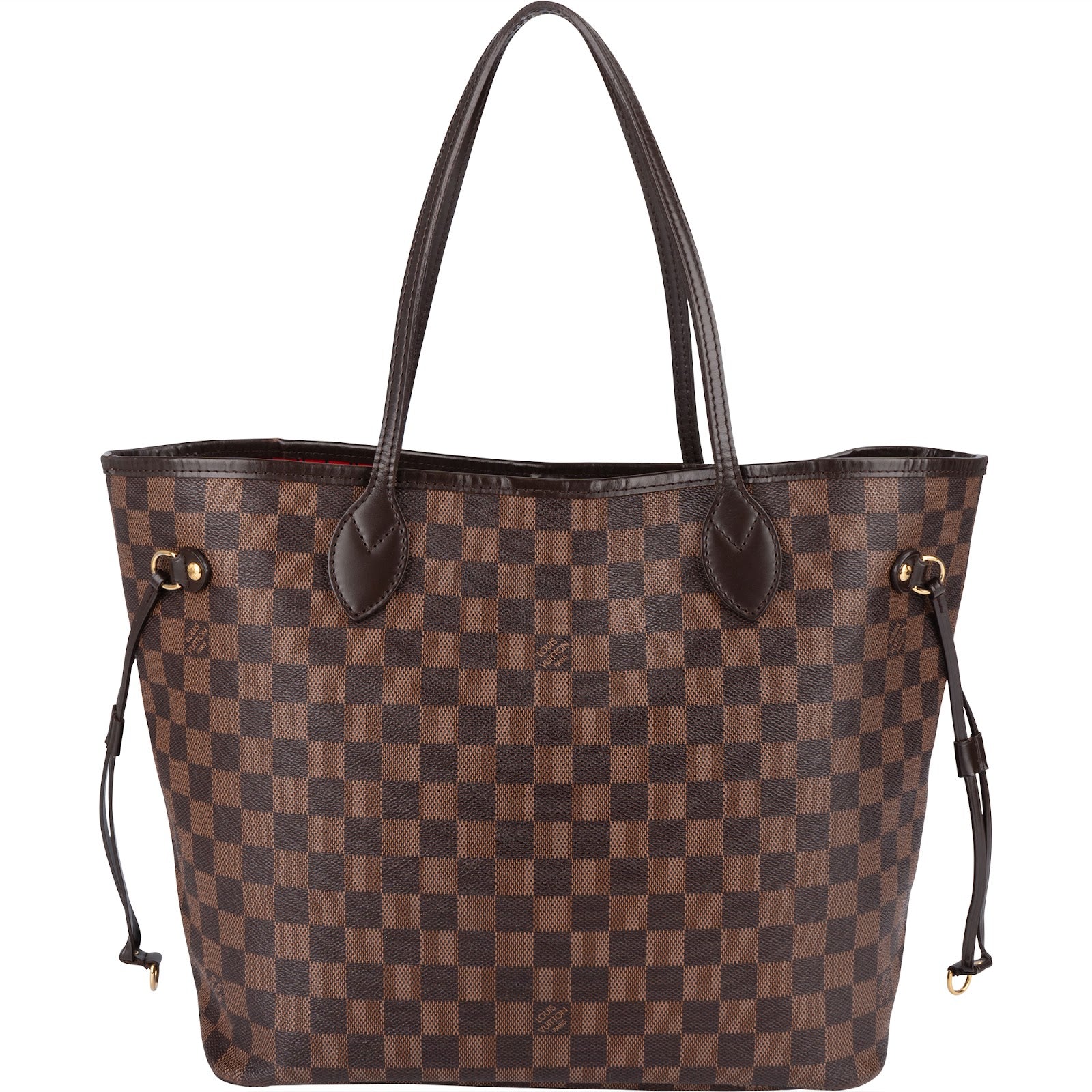 Louis Vuitton Monogram Damier Ebene Neverfull MM Shoulder Bag - vintageandkickz