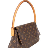 Louis Vuitton Canvas Monogram PM Looping Shoulder Bag