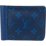 Louis Vuitton Blue Canvas Monogram Multiple Wallet