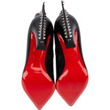 Christian Louboutin Black Gipsybootie Spiked Leather Ankle Boots (35,5)