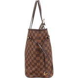 Louis Vuitton Monogram Damier Ebene Neverfull MM Shoulder Bag