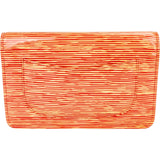 Chanel Striped Patent Leather Wallet on Chain Crossbody Bag