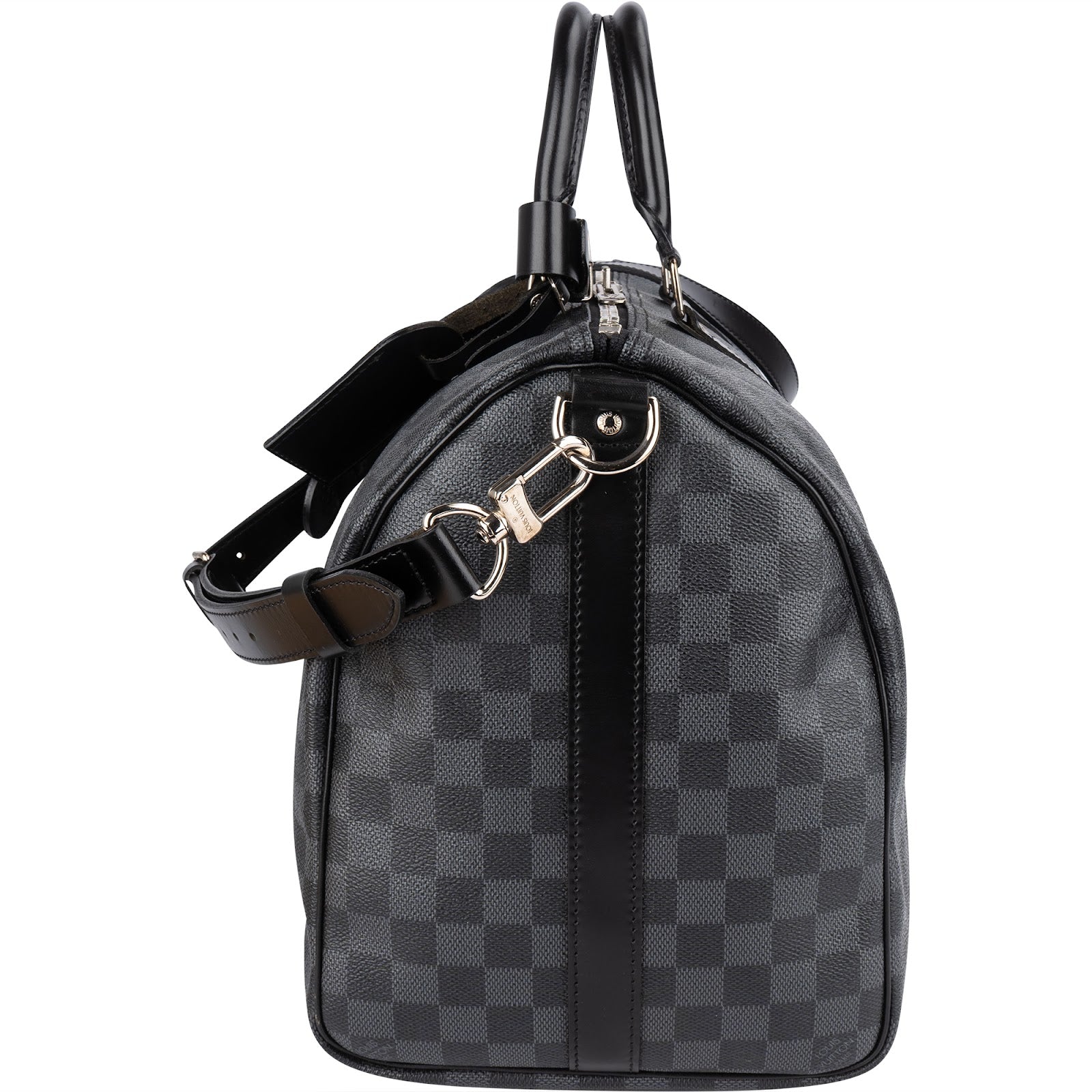 Louis Vuitton Monogram Damier Graphite Keepall 45 Bandoulière Travel Bag - vintageandkickz