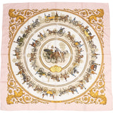 Hermès La Promenade de Longchamps Silk Carre 90 Scarf Tuch