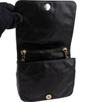 Chanel Stitching Lambskin CC Single Flap Crossbody Bag - vintageandkickz