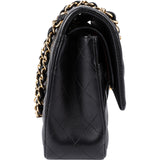 Chanel Quilted Lambskin Medium Double Flap Shoulder Bag