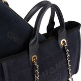 Chanel Canvas Deauville Small Tote Shoulder Bag