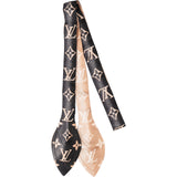 Louis Vuitton Silk Monogram LV Confidential Bandeau 3D Tuch Scarf