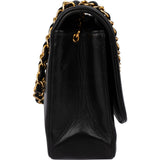 Chanel Quilted Lambskin 24K Gold Diana Single Flap Crossbody Bag