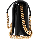 Chanel Quilted Caviar Leather Boy Wallet On Chain Crossbody Bag