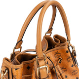 MCM Monogram Visetos Drawstring Hobo Handbag