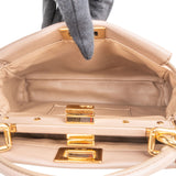 Fendi Leather Peekaboo Mini Handbag