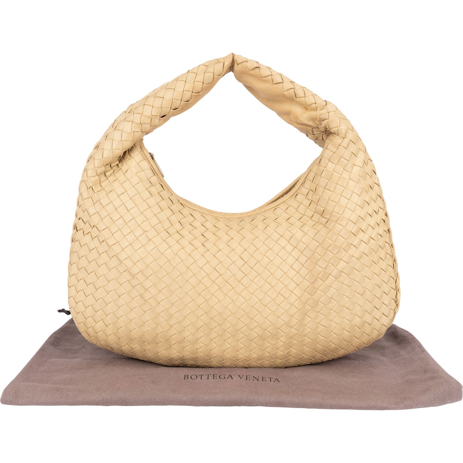 Bottega Intrecciato Leather Veneta Belly Hobo Shoulder Bag - vintageandkickz