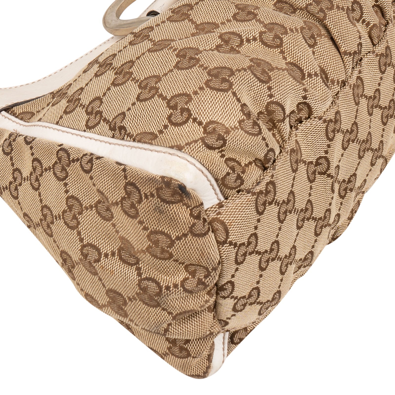 Gucci Monogram GG Abbey Handbag - vintageandkickz