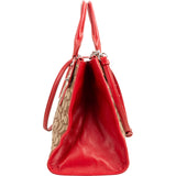 Coach Monogram Signature Canvas Turnlock Tote 26 Handbag