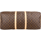 Louis Vuitton Monogram Canvas Keepall 60 Bandoulière Travel Bag
