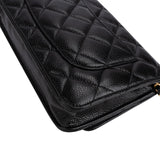 Chanel Quilted Caviar Leather Wallet On Chain Crossbody Bag