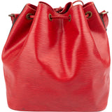 Louis Vuitton Red Epi Leather Sac Noé Petit Shoulder Bag