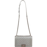 Chanel Quilted Lambskin Medium Boy Single Flap Crossbody Bag