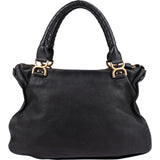 Chloé Black Leather Marcie Medium Satchel Handbag