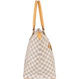 Louis Vuitton Monogram Damier Azur Canvas Saleya GM Tote Shoulder Bag