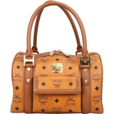 MCM Monogram Visetos Boston Handbag