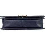 Chanel Quilted Lambskin Boy Single Flap Crossbody Bag