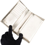 Chanel Metallic Leather Timeless CC Long Flap Wallet