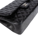Chanel Quilted Lambskin Jumbo Double Flap Crossbody Bag