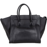 Céline Black Smooth Calfskin Large Phantom Handbag
