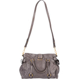 Miu Miu Vitello Lux Bow City Satchel Handbag