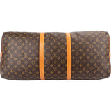 Louis Vuitton Monogram Canvas Keepall 60 Bandoulière Travel Bag