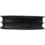Bvlgari Black Leather Serpenti Forever Flap Shoulder Bag