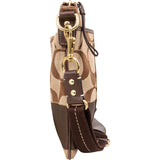 Coach Monogram Signature Stripe File Crossbody Bag