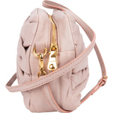 Miu Miu Pink Nappa Leather Gathered Crossbody Bag