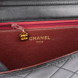 Chanel Quilted Lambskin CC Single Flap Shoulder Bag