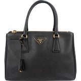 Prada Black Saffiano Lux Galleria Handbag