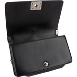 Chanel Quilted Lambskin CC Boy Single Flap Crossbody Bag