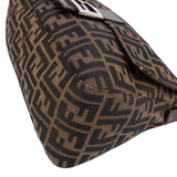 Fendi Monogram FF Zucca Canvas Mamma Baguette Shoulder Bag