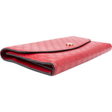 Gucci Red Microguccissima Leather Flap Continental Wallet