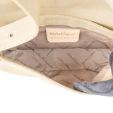 Salvatore Ferragamo Canvas Gancini Baguette Shoulder Bag