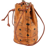 MCM Monogram Visetos Drawstring Bucket Crossbody Bag