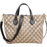 Gucci Monogram GG Supreme Bee Print Small Tote Handbag