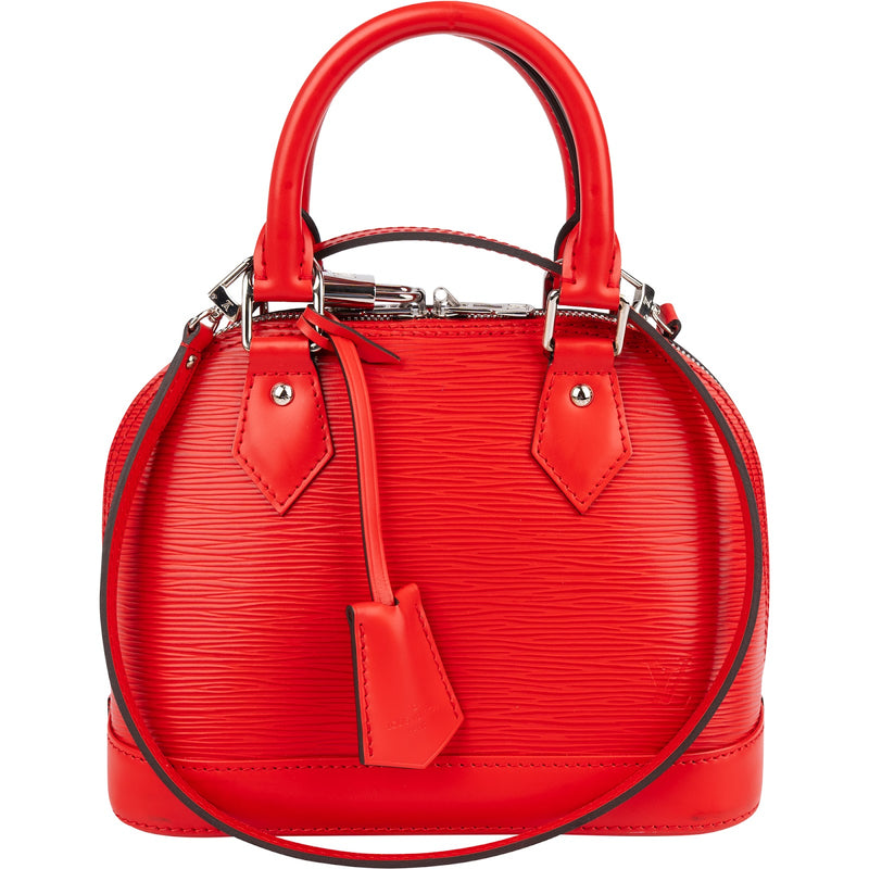 Louis Vuitton Red Epi Leather Alma BB Crossbody Handbag